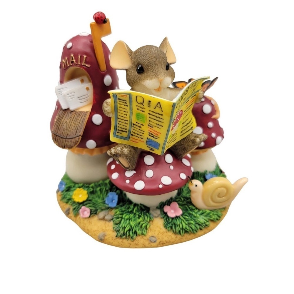 Fitz and Floyd Charming Tails Share the Happy News, NIB